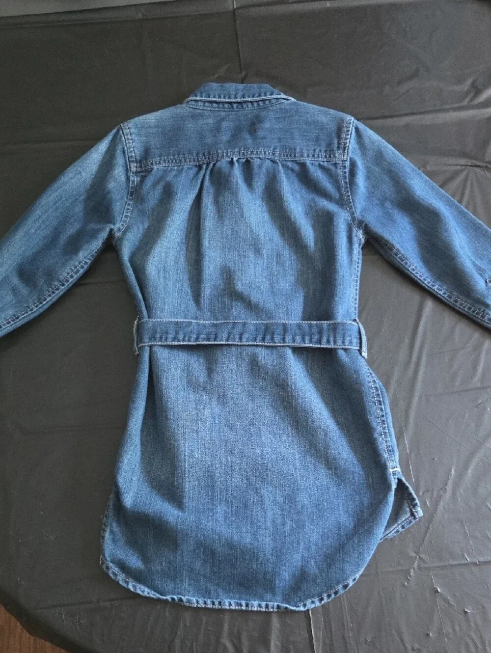 Old Navy Girls Denim Shirt Dress Blue